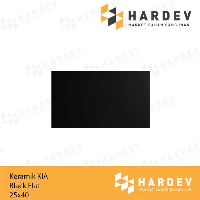 KERAMIK KIA 25X40 BLACK FLAT