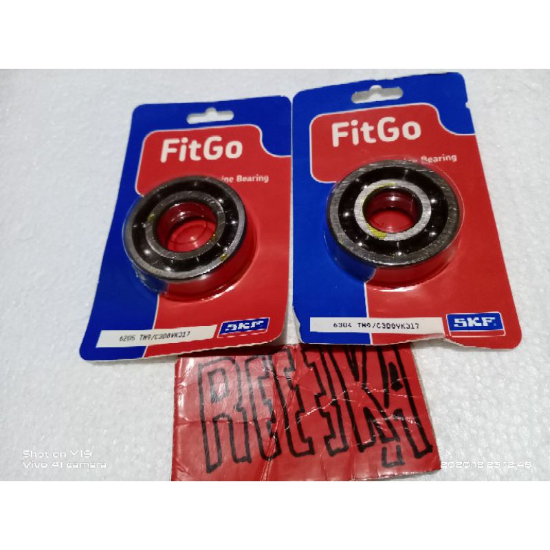 [SKF FITGO] KLAHER BEARING KRUG AS BANDUL 6304 6205 RXKING VEGA R JUPITER Z 1SET
