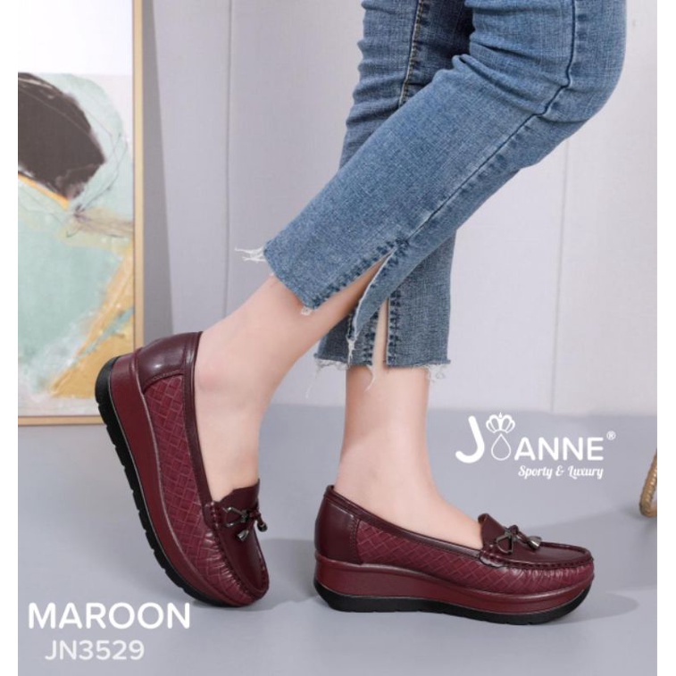 RESTOCK!! JOANNE Sepatu Wedges Shoes JN3529