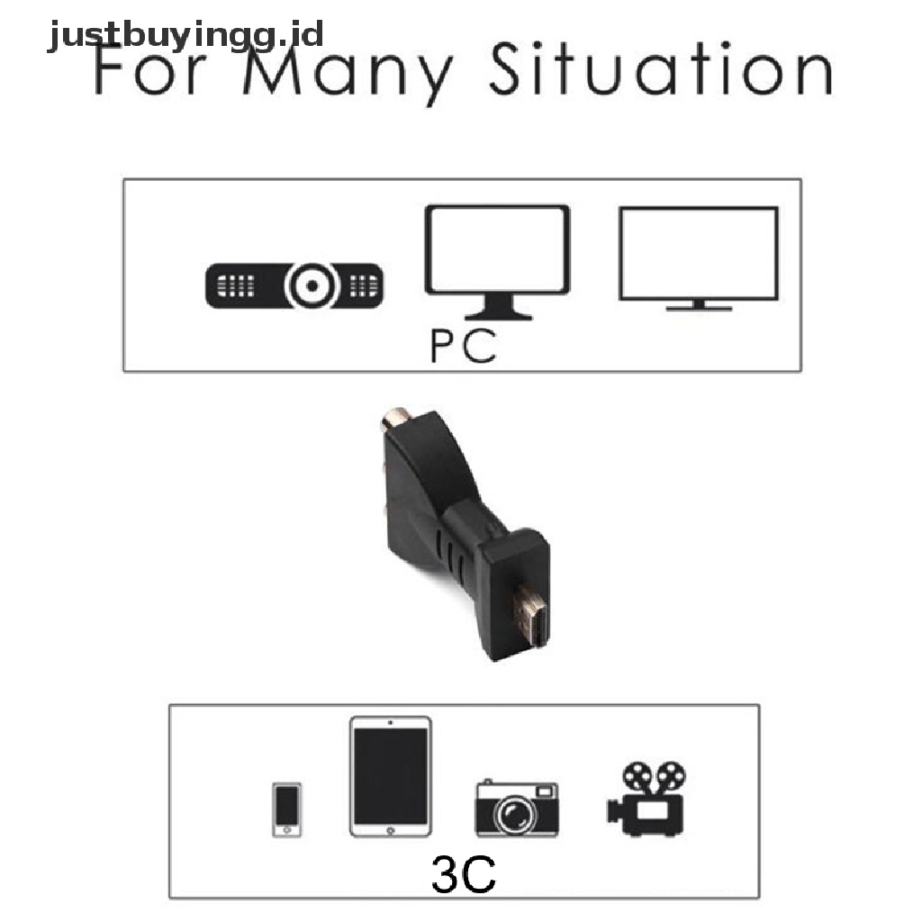 Kabel Audio Video Digital Av 1080p Hdmi Ke Vga Adapter Hdmi Ke Av Rca