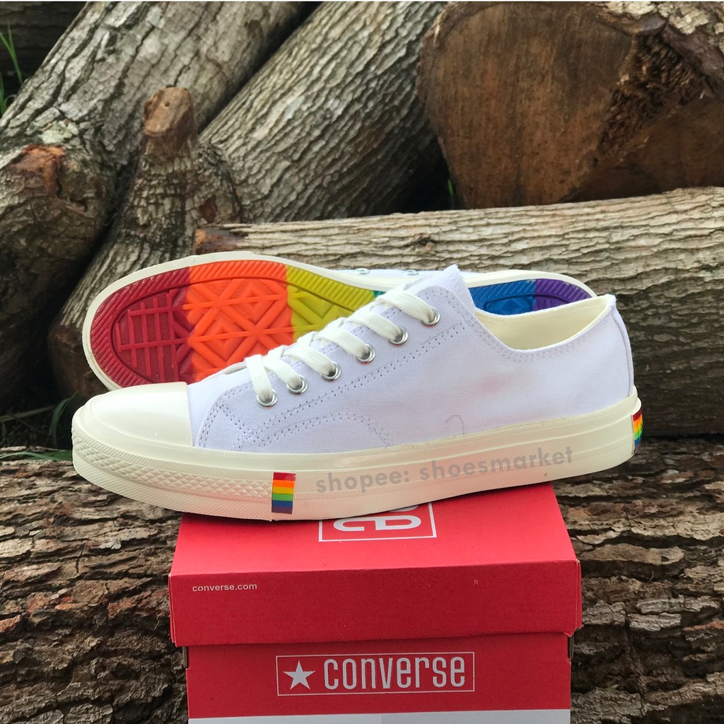 SEPATU CONVERSE 70S LOW X RAINBOW WHITE ALL STAR CHUCK TAYLOR OBRAL MURAH