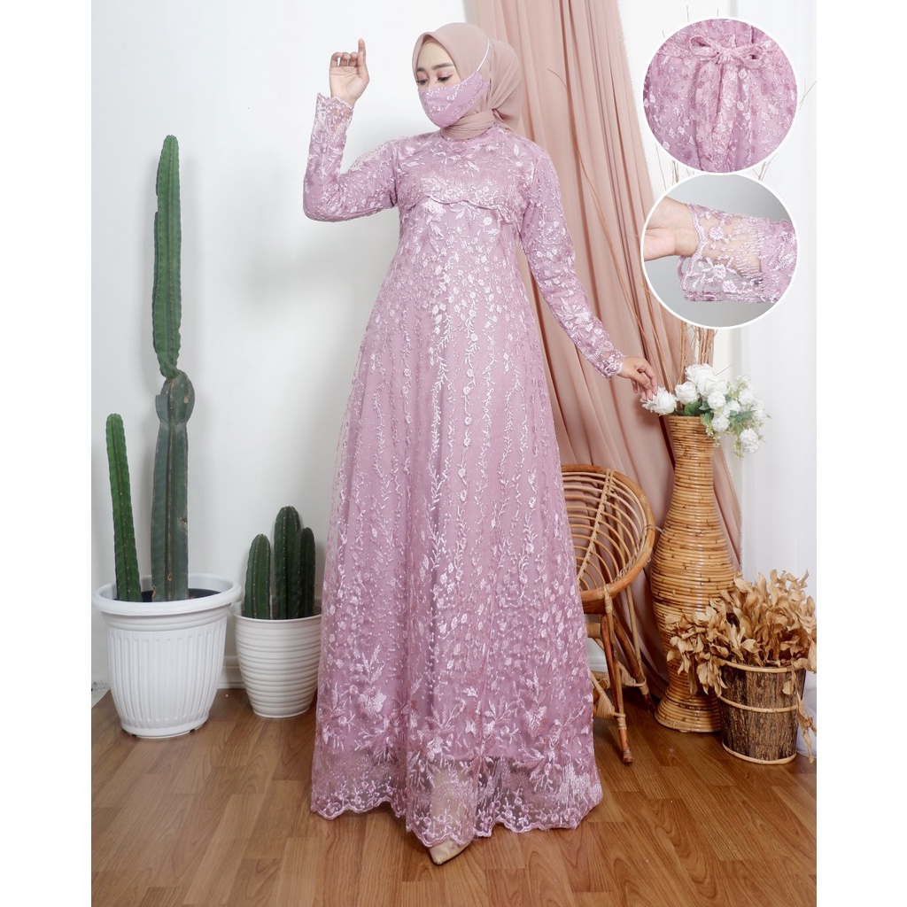 (COD) Gamis Tile Ratu| Gamis| Gamis Pesta| Gamis Kondangan| Gamis Tile| Gamis Brukat| Gamis Brokat| Gamis Pesta Terbaru| Gamis Brukat Terbaru| Baju Pesta Wanita Muslim| Baju Kondangan Wanita| Kebaya Modern| Dress Kondangan HANANIA KEBAYA MODREN