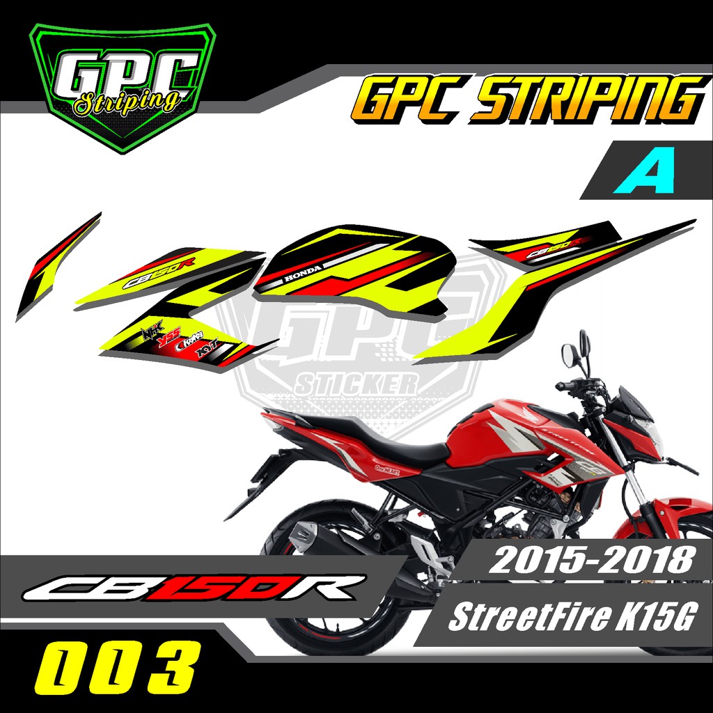 Striping cb150r - Stiker Variasi List Motor cb150r GPC 03