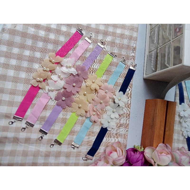 konektor masker - konektor masker rajut - konektor masker rajut cantik - konektor masker bunga