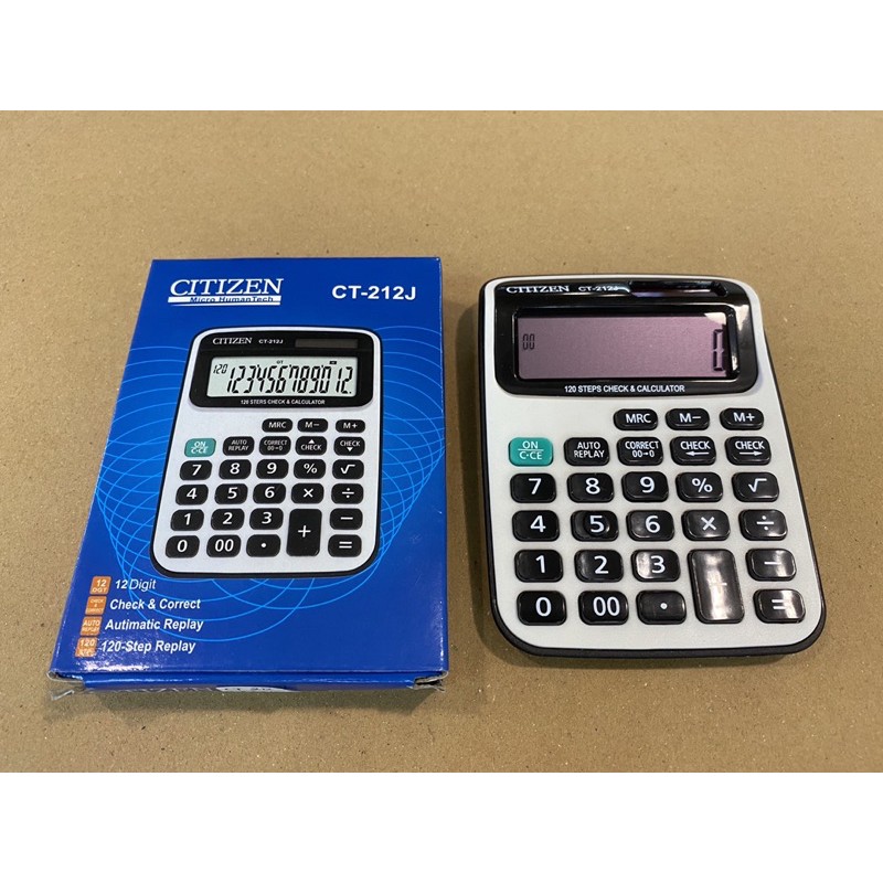 

HARGA MUMER KALKULATOR CITIZEN CT 212J//12 DIGIT//CHECK&CORRECT//AUTOMATIC REPLAY//UKURAN SEDANG