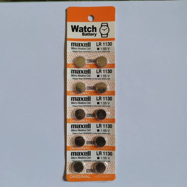 Batre Jam Tangan Baterai Jamtangan Merk MAXELL Type 1130 LR1130