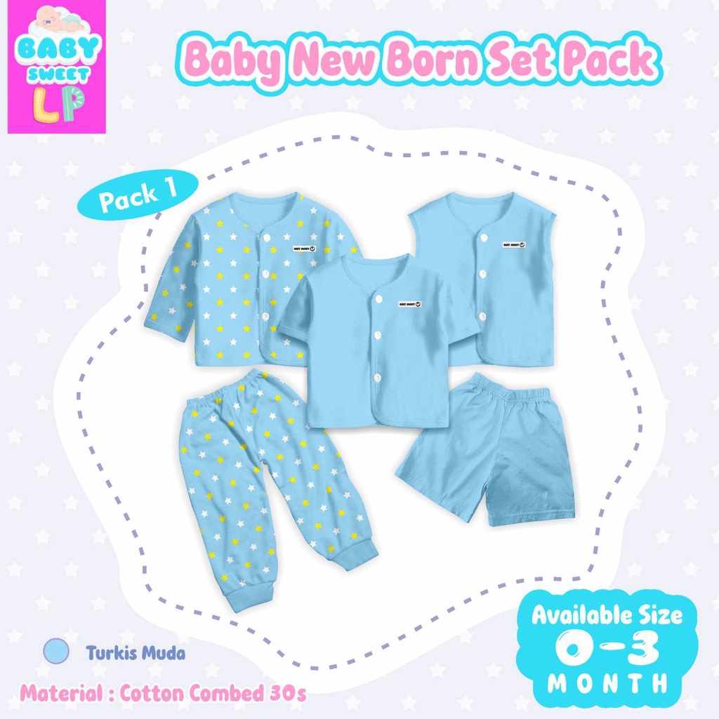 Setelan bayi Baby Newborn Set pack by Baby Sweet LP