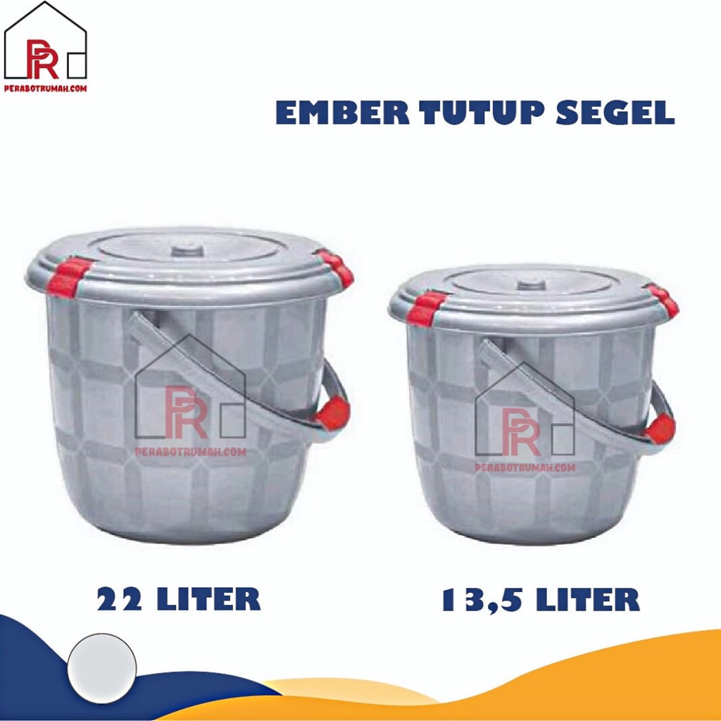 Jual Ember Plastik Segel Silver Mkw Ember Cuci Baju Besar Dan Sedang Ember Plastik Lock N 8136