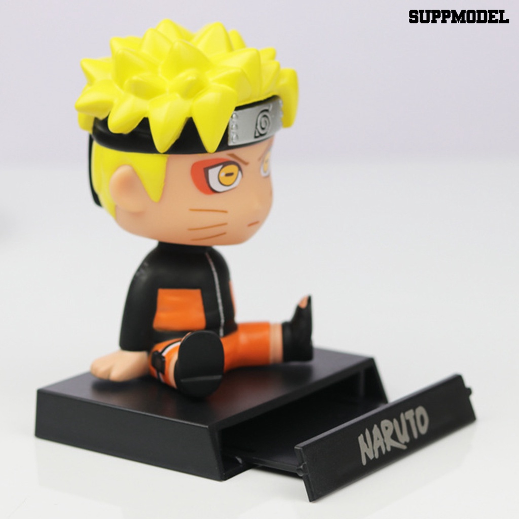 Mainan Action Figure Model Kartun Anime Uzumaki Naruto Kepala Bergoyang Untuk Ornamen Mobil