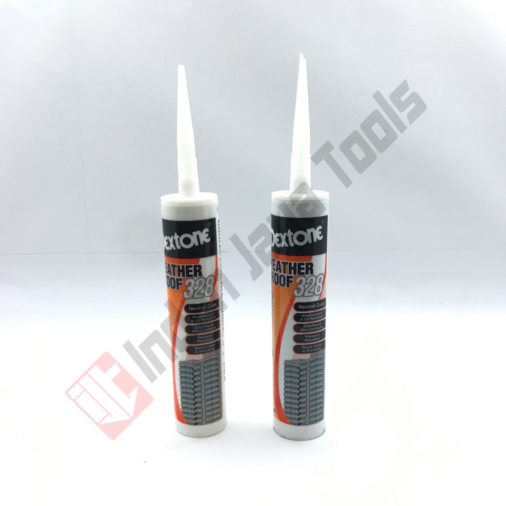 DEXTONE WEATHER PROOF 328 - Lem Silicone Sealant Botol Tahan Air Panas