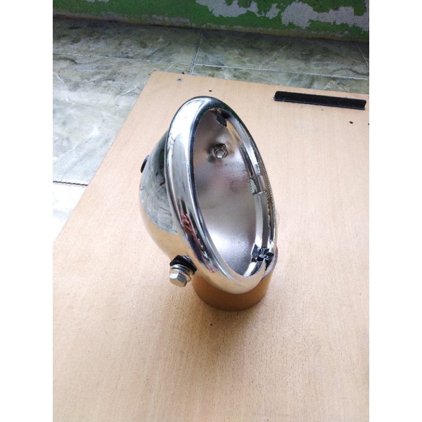 Batok Lampu Jute 5,75 inch  batok lampu jute chrome krom PNP daymaker autopal kualitas seperti ori  