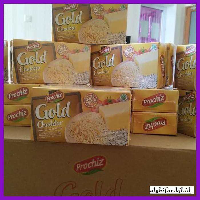 

Ujekujek- Keju Prochiz Gold Cheddar 170G Prochiz Kecil 170 Gram -Original.