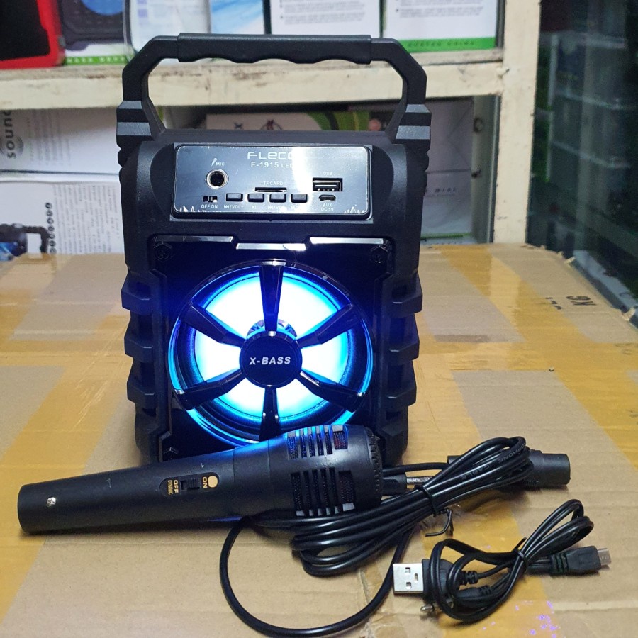 COD SPEAKER BLUETOOTH FLECO F-1915 PLUS MIC KARAOKE X-BASS//SPEAKER KARAOKE//SPEAKER SALON AKTIF X-BASS//SPEAKER WIRELESS