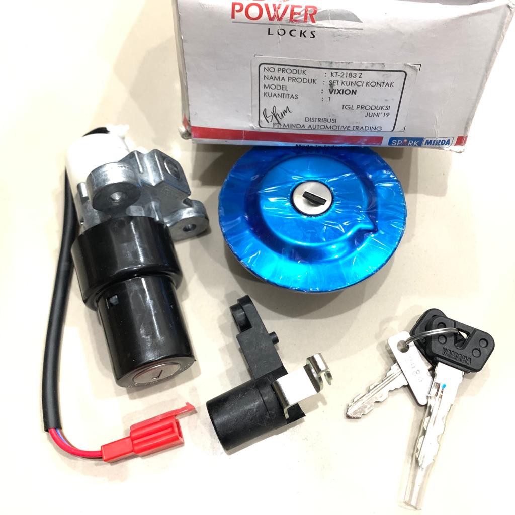 KUNCI KONTAK VIXION OLD SET TANGKI DAN JOK ORIGINAL MINDA KT-2183 Z