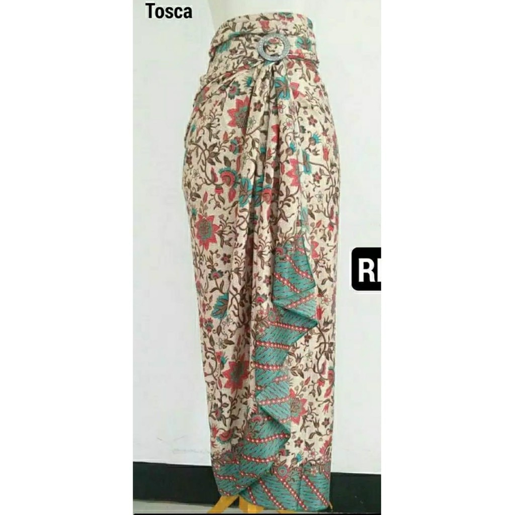 (COD) Lembayung.id / Rok lilit / Rok lilit batik / rok lilit motif tanjung pink / tanjung toska-TANJUNG TOSKA
