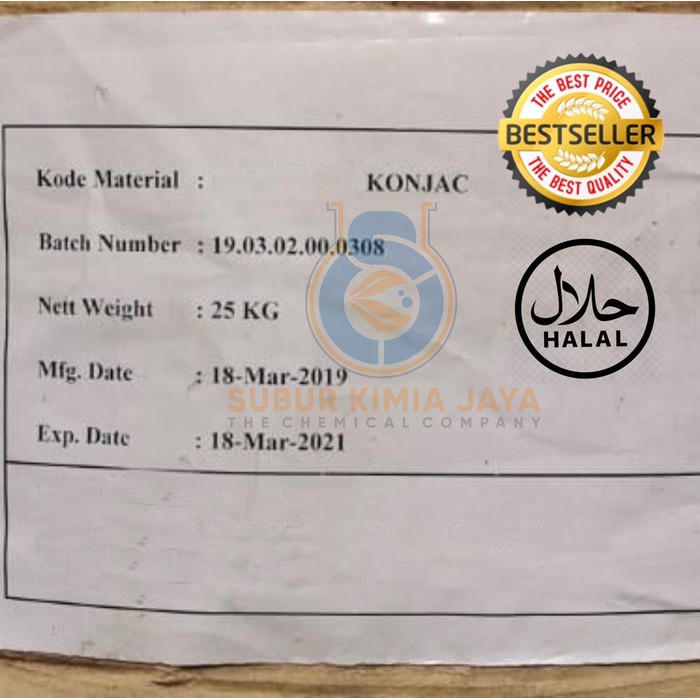 

TEPUNG KONNYAKU / KONJAC POWDER / KONJAK FLOUR 250 GRAM