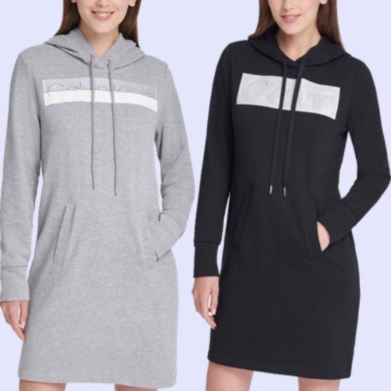 HOODIE DRESS - Dress Wanita Lengan Panjang Branded