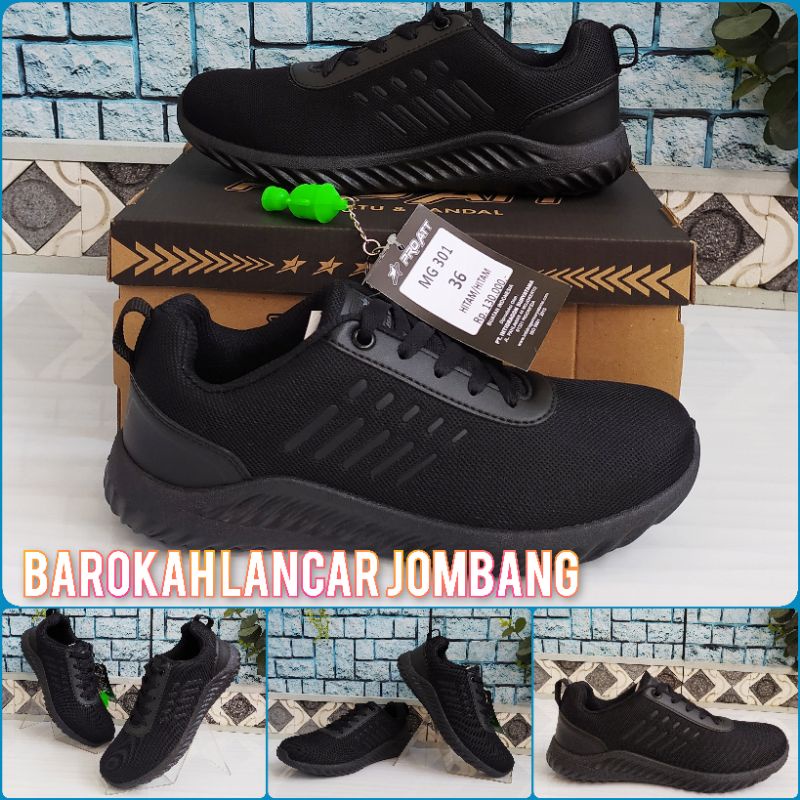 Sepatu sekolah hitam PRO ATT TEC / PRO ATT MR 850 / PRO ATT PMS /PRO ATT MG 35-38