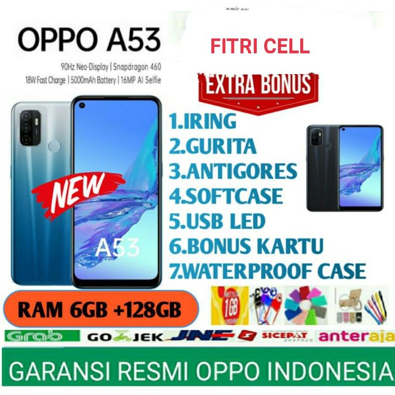 (READY) OPPO A53 RAM 6/128 GB GARANSI RESMI OPPO INDONESIA