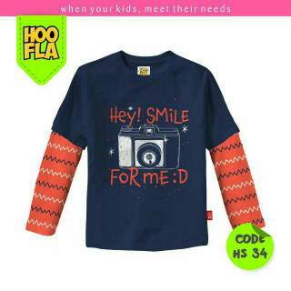 HS34 HOOFLA KIDS KAOS  DISTRO ANAK LUCU BAJU BRANDED 