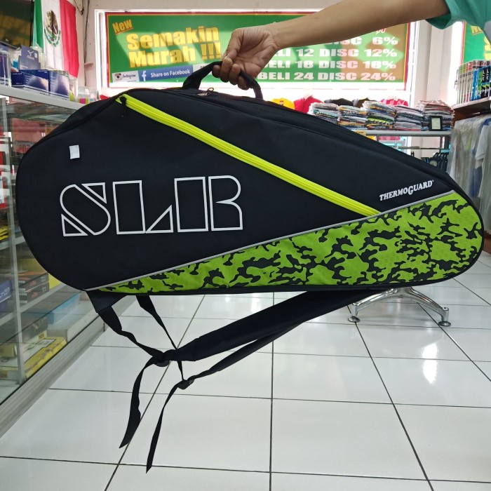 Tas Raket badminton bulutangkis squash tenis tennis SLR termoguard ori