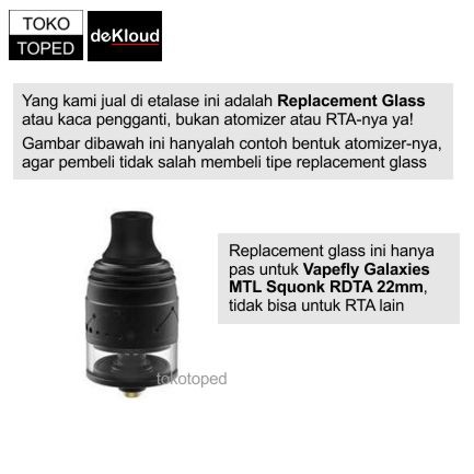 koleksi tabung bahan kaca GALAXIES MTL RDTA warna glass bening