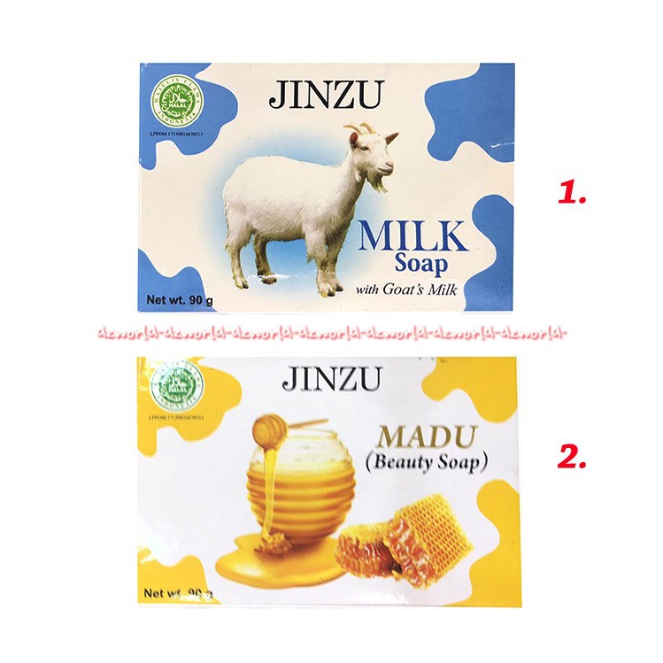 Jinzu Milk Soap With Goats Milk 90gr Sabun Batang Susu Kambing