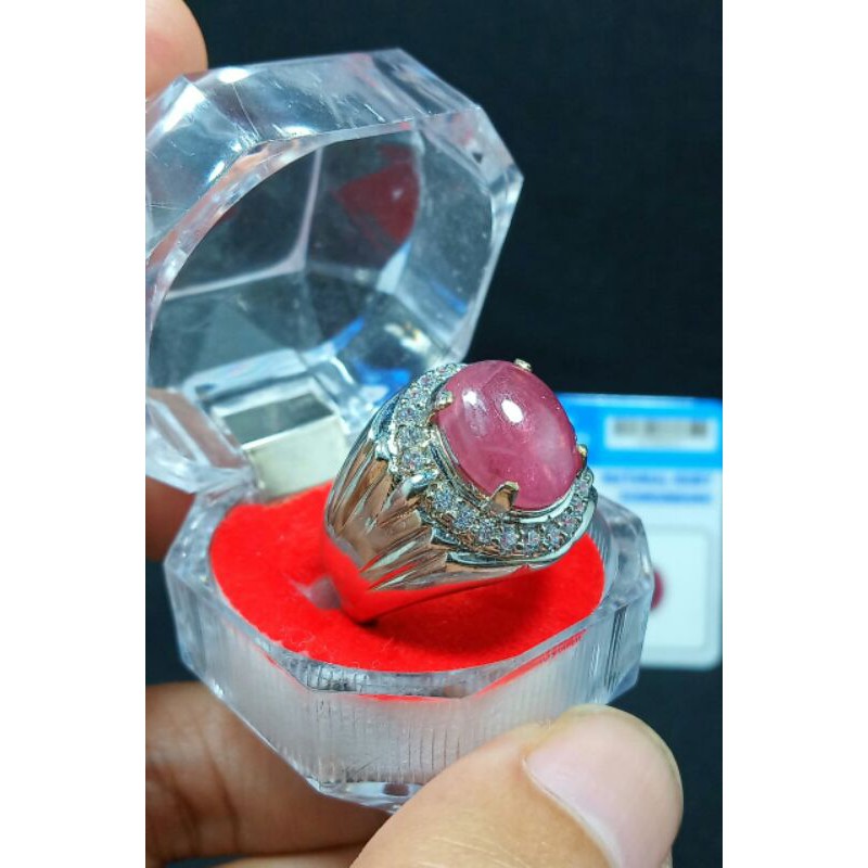 batu Ruby asli natural siap pakai