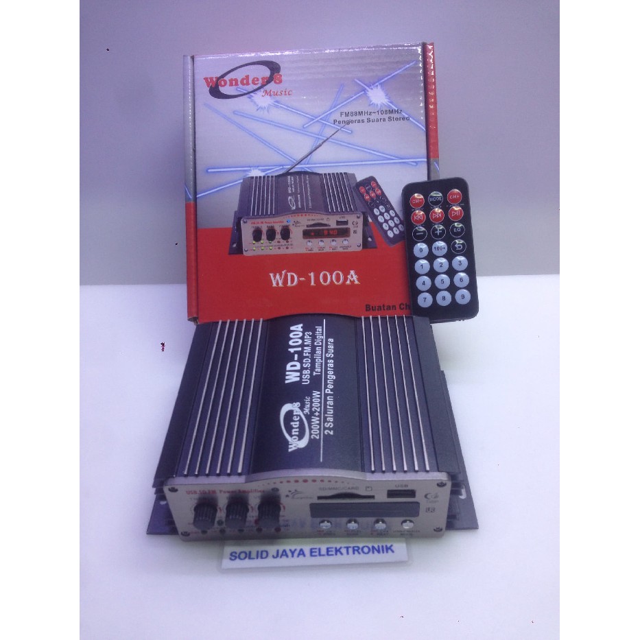 Amplifier 12V + MP3 Mobil ( WD100A )