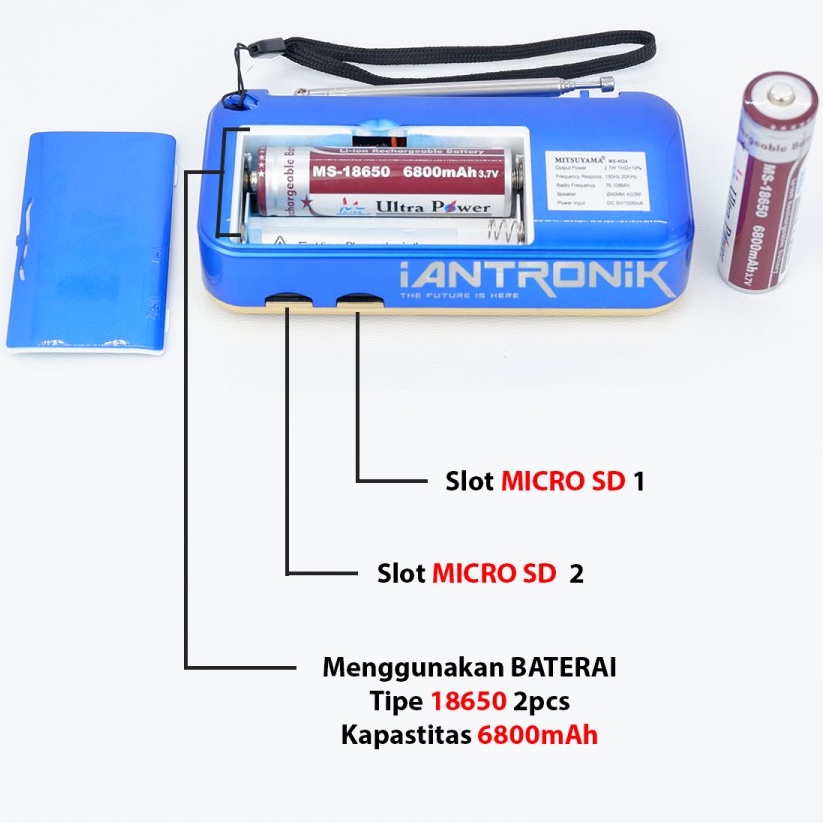 COD RADIO FM Portable USB MEMORY &amp; POWERBANK MITSUYAMA MS-4024//SPEAKER PROTABLE ALL IN ONE + POWERBANK MITSUYAMA MS-4024