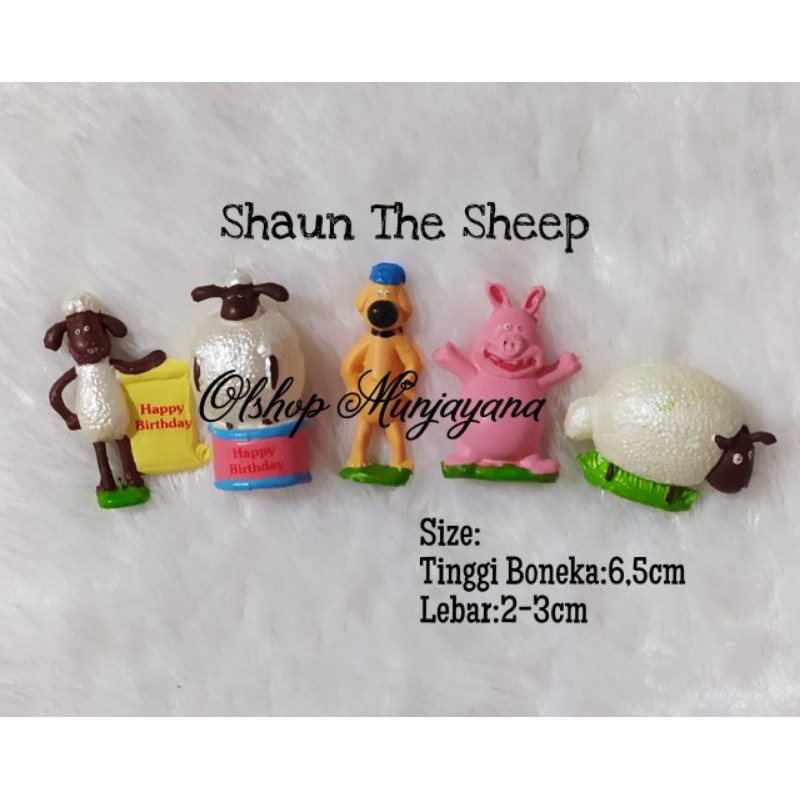 Topper/Hiasan Kue Tart Shaun The Sheep