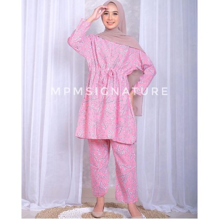 1KG MUAT 3SET | NUNA DAILY SET ONESET MOTIF BUNGA FASHION WANITA MUSLIMAH HITS SELEBGRAM