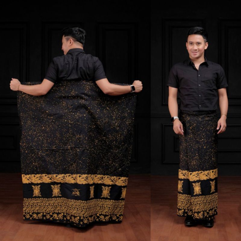Sarung Batik Pria Sarung Batik Cap Halus Sarung Batik Hitam Sarung Terlaris