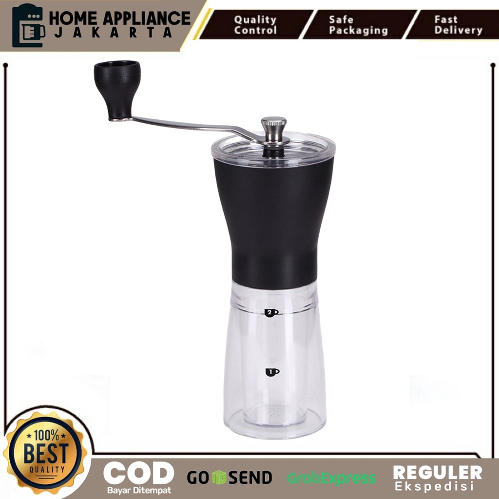 Alat Penggiling Kopi Manual Coffee Grinder OneTwoCups Peralatan Kopi Pemotong Kopi Barista