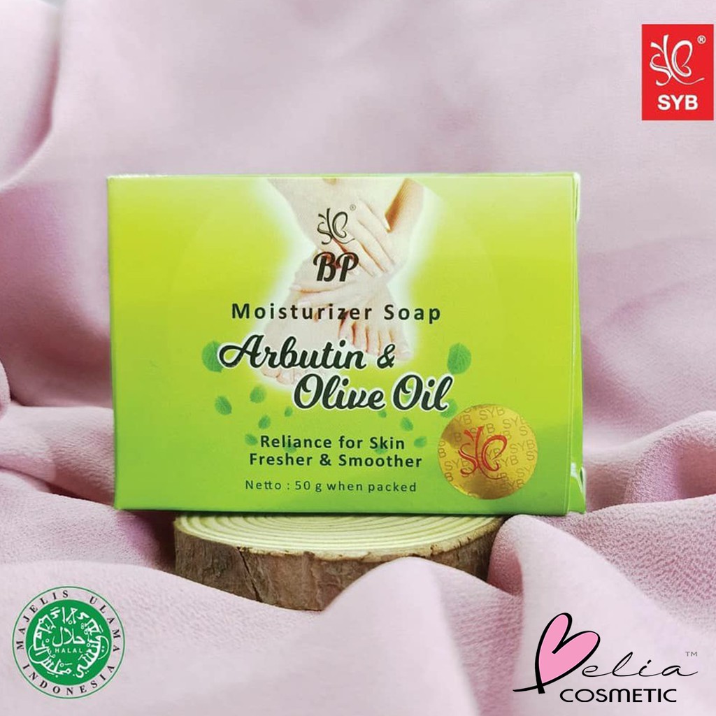 ❤ BELIA ❤ SYB Sabun Pelembab Arbutin &amp; Olive Oil | Moisturizer Soap 50g Sabun Bibit Pemutih (✔BPOM)