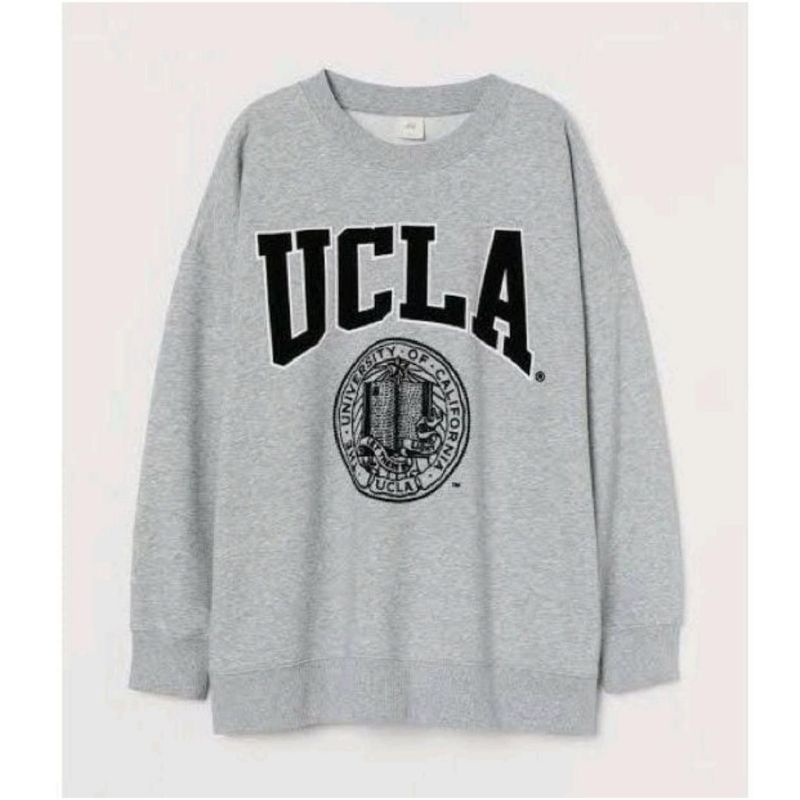 ucla grey sweater oversize unisex