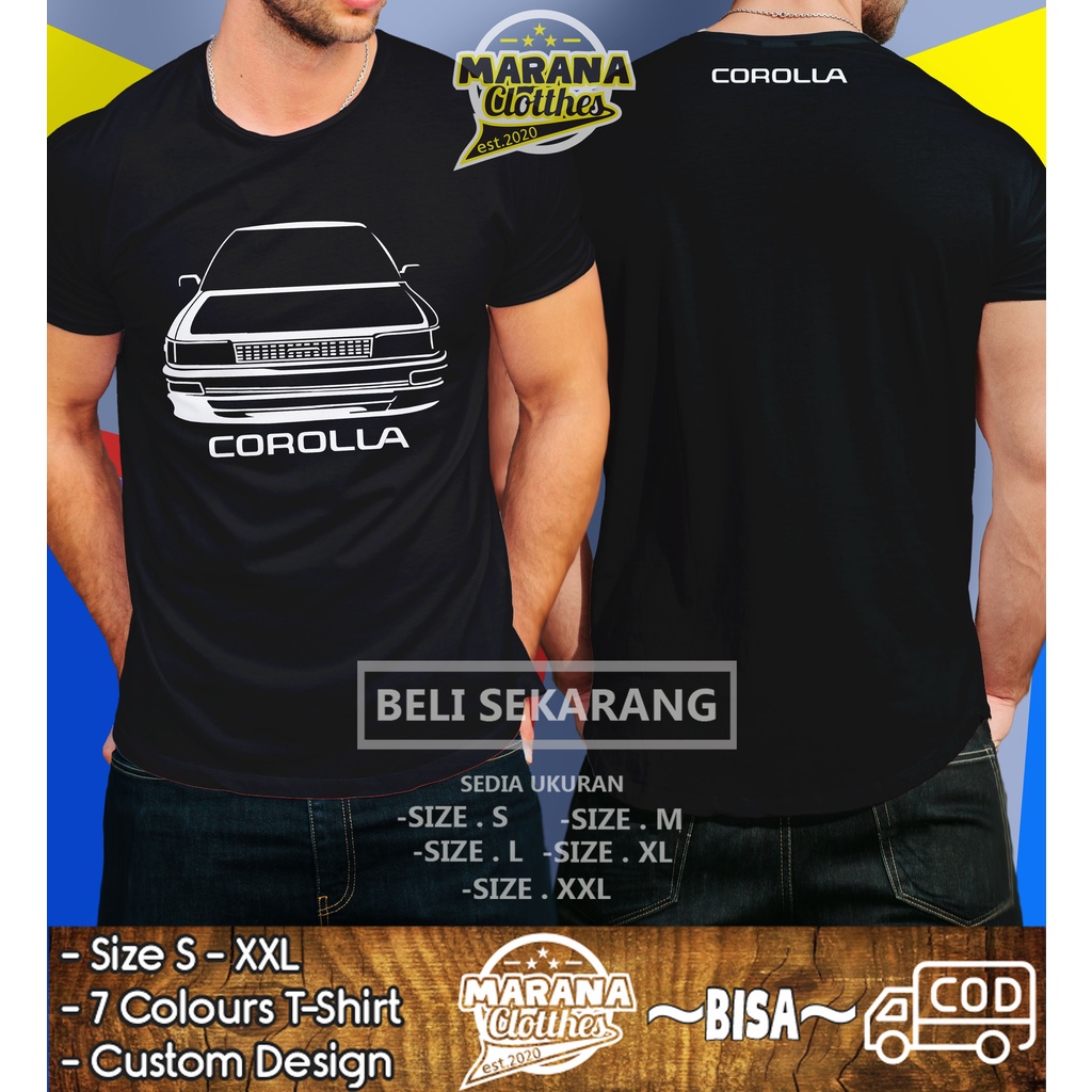 Kaos Mobil Toyota Corolla AE 92 AE92 Baju Otomotif