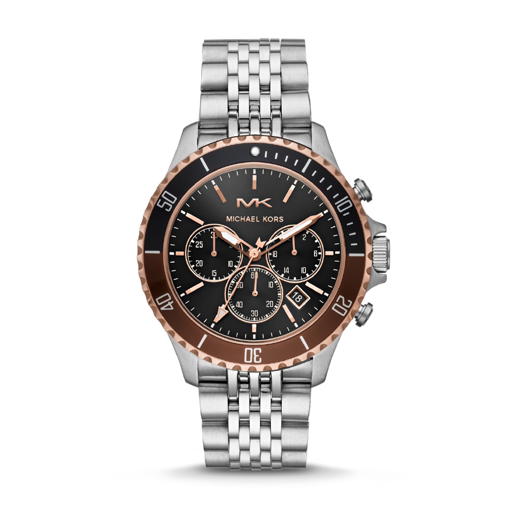 Michael Kors - Jam Tangan Pria - Men's Bayville Chronograph Stainless Steel Watch - MK8725