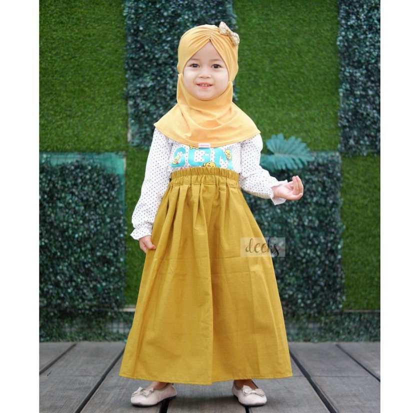 Rok Anak Lucu 1y - 10y  : Sheya &amp; Button Pocket ( 26 warna ) TERMURAH