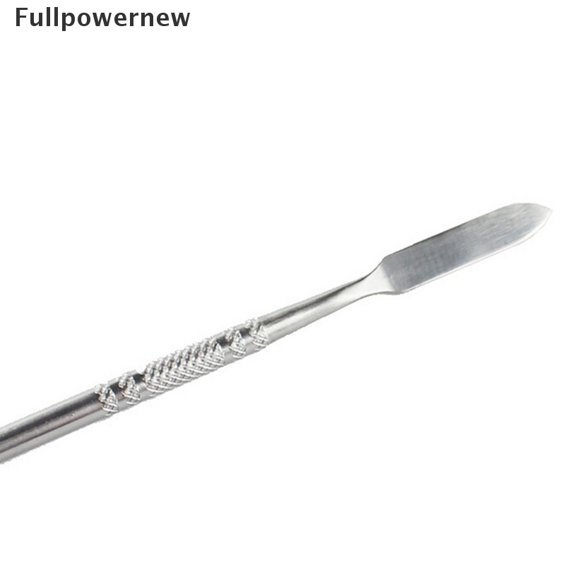 (FULL) 1pc Palet + Spatula Stainless Steel Untuk Nail Art