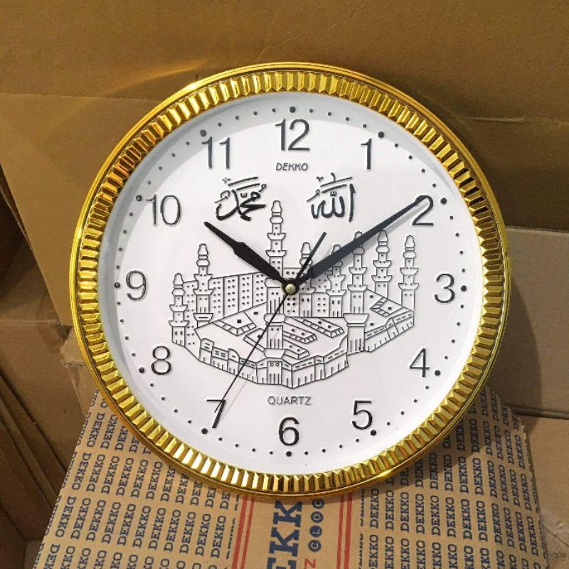 

Gardenglories Jam Dinding Dekko Kaligrafi Timbul 33Cm Sweep