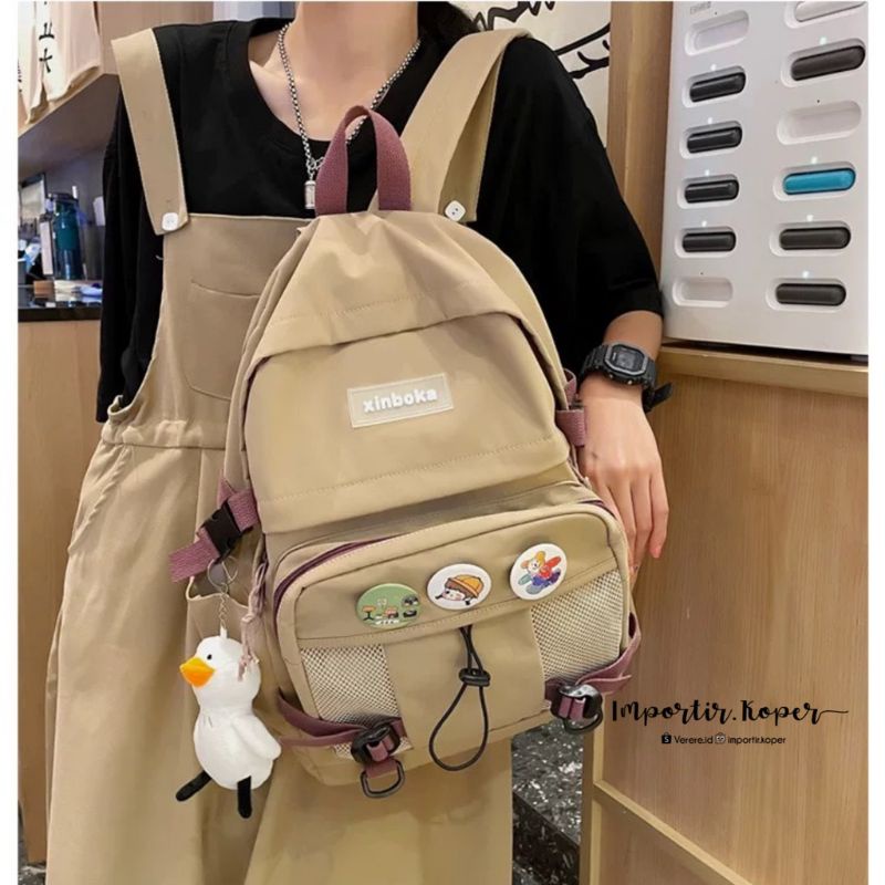 Joshee tas ransel wanita Backpack wanita Backpack pria tas sekolah Tas