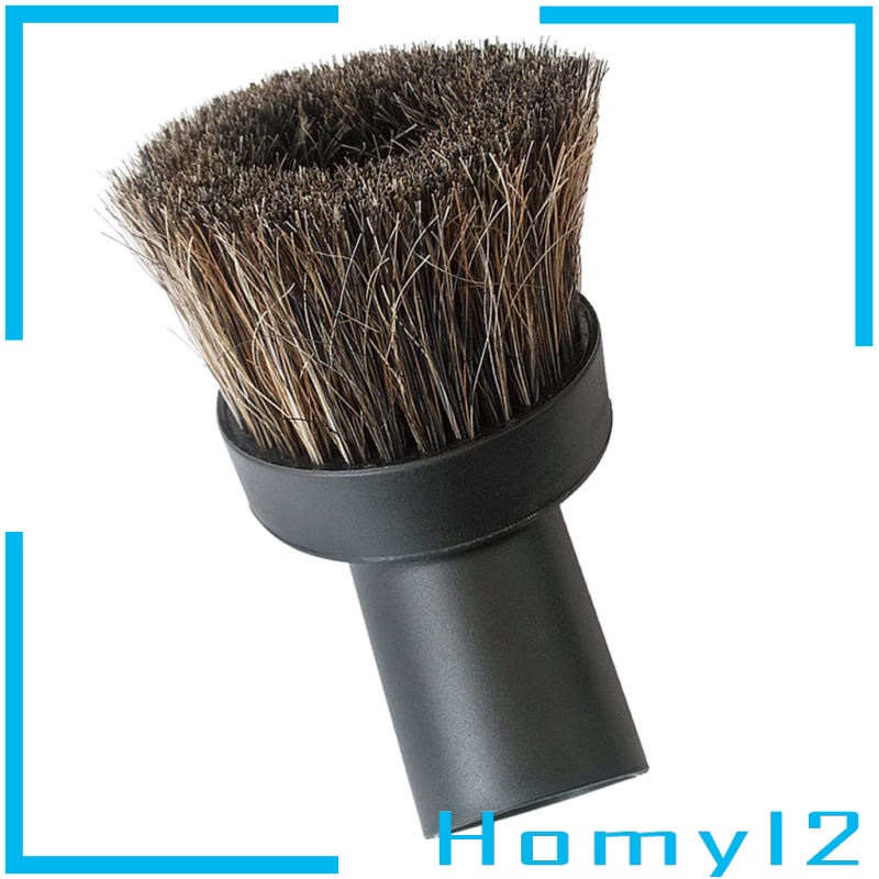 [HOMYL2] Replacement Round Dusting Brush Short Horsehair Vacuum Attachment 32mm