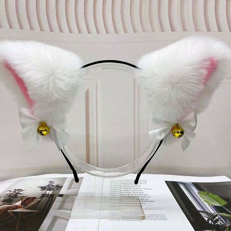 BANDO KUCING LONCENG NEKOMIMI JUMBO / BANDO KUCING COSPLAY TIKTOK / BANDO KUCING LONCENG BULU