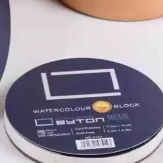 

(BISA COD) leyton round watercolor block 300GSM 100%cotton 11x11cm LIMITED EDITION Kode 539