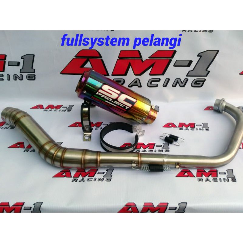 Knalpot Racing SC Project Pelangi New R15 V2 V3 Vva Vixion Nva Nvl Byson MT15 Gsx150 Gsx 150 Satria-1