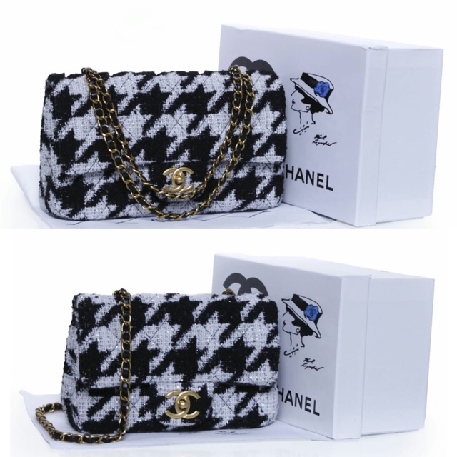 Tas Chanel Tweed with Box