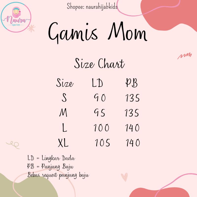 Naurahijabkids GAMIS/BAJU DEWASA PEREMPUAN (Mom) set jilbab READY STOCK LANGSUNG DIORDER AMEENA AFSH