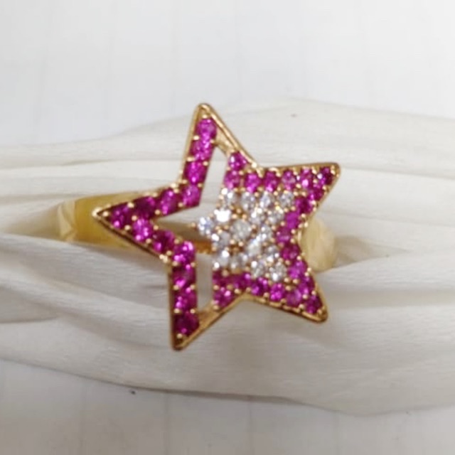 TM375 CINCIN BINTANG EMAS ASLI