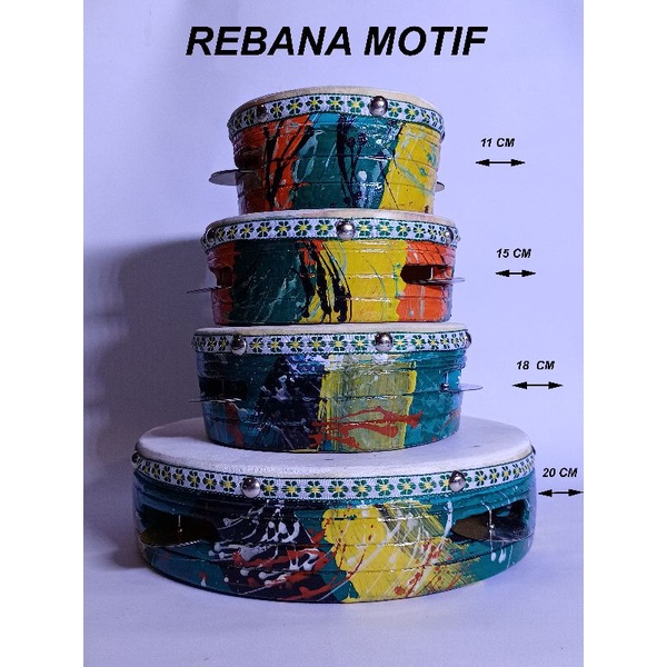 Rebana hadroh anak | Rebana Motif | Rebana hadroh anak motif | Rebana anak kompang kecimpring alat e